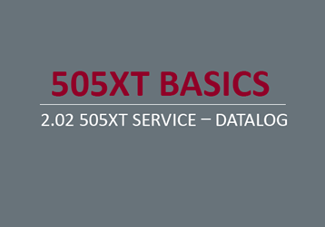 505XT Service – Datalog 