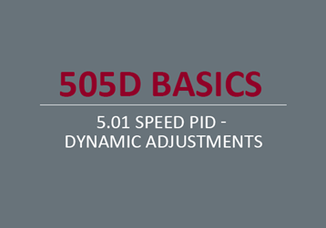 Speed PID - Dynamic Adjustments