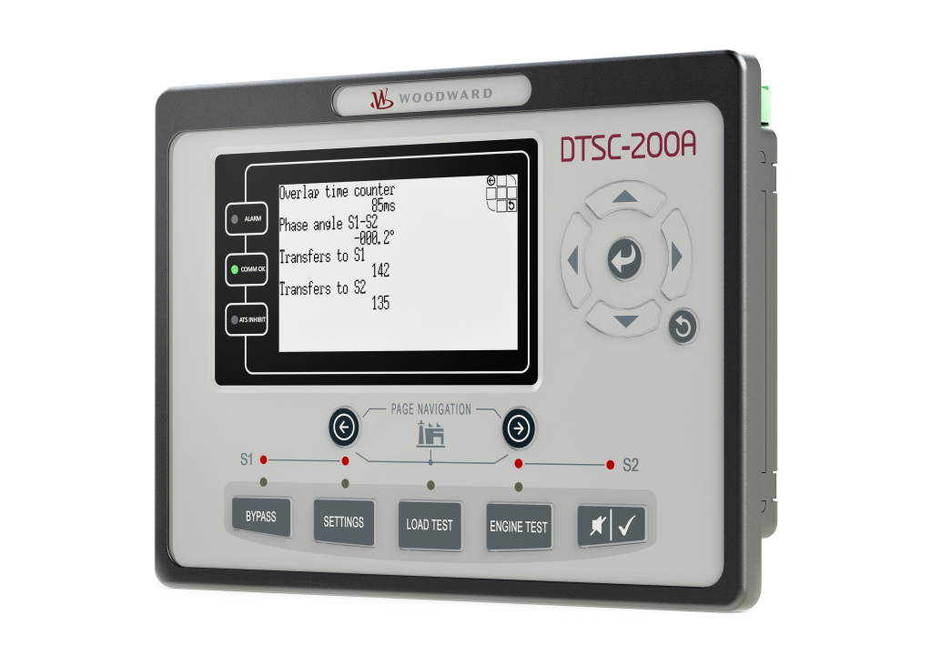 DTSC-200A Automatic Transfer Switch (ATS) front view