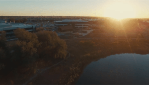 Sunrise Drone Image of Woodward Fort Collins Campus